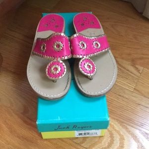 Jack Rogers size 5.5 Nantucket Gold Sandals